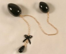 Double stimulation jewelry black and gold Double stimulation jewelry black and gold