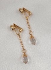 Gold Crystal Tears Intimate Clips